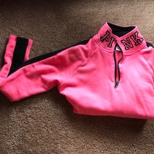 Pink half zip